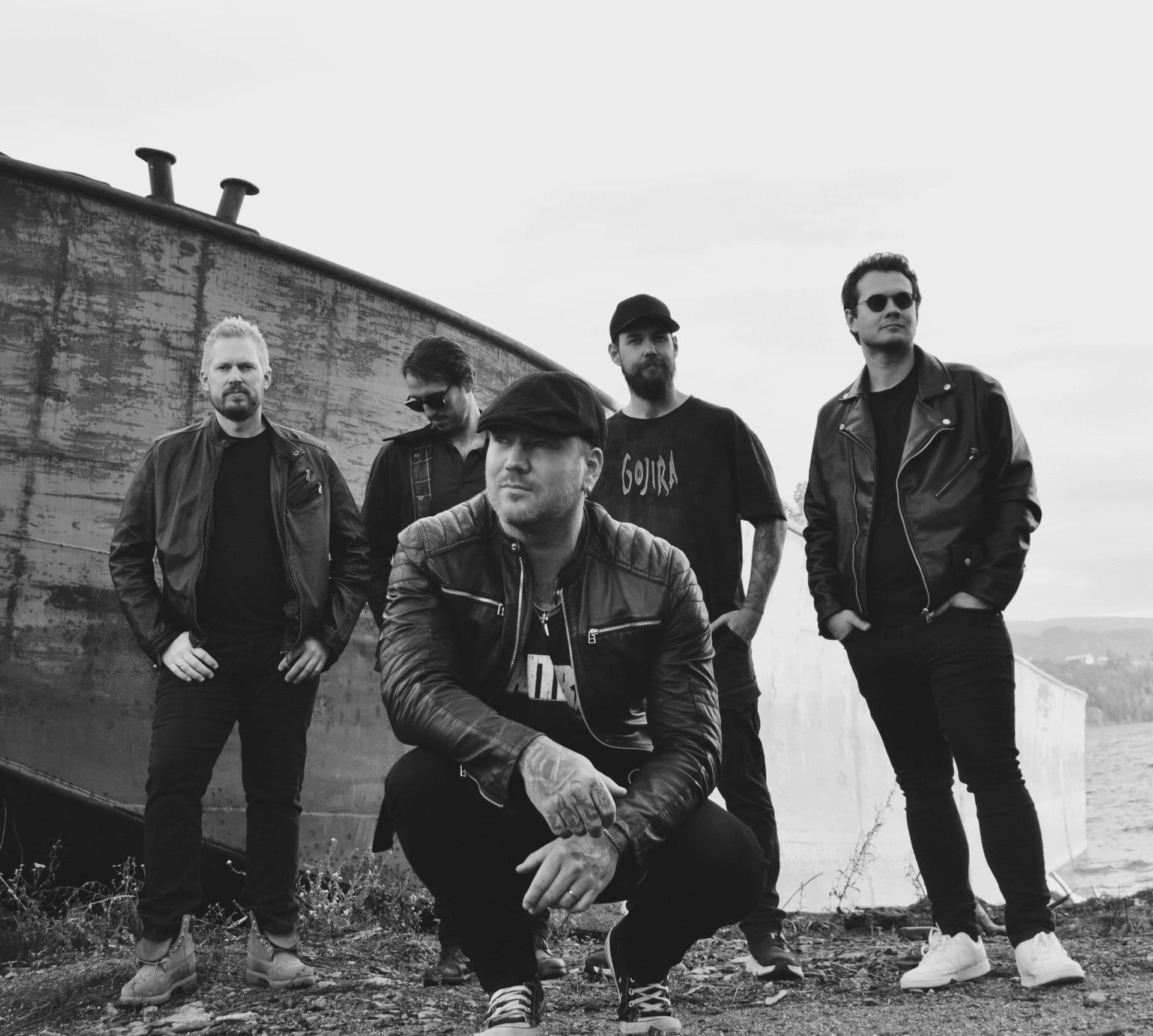 The band on a Norwegian shoreline